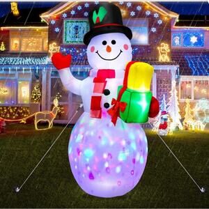 ⛄ 5FT Christmas Inflatable Snowman – Festive & Fun Yard Decor 🎄